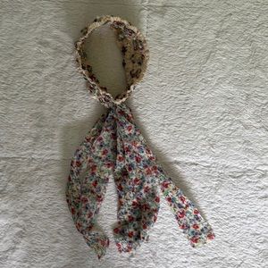 Tan and multi colored headband